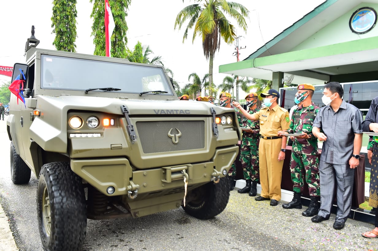 Makoyonarhanud 13/PBY Pekanbaru Terima Tambahan Alutsista Rudal Starstreak
