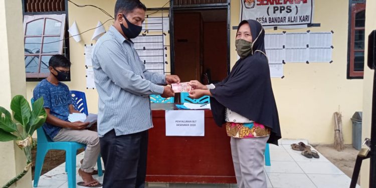 Pemdes Bandar Alai Kari Realisasikan BLT DD Bulan Desember