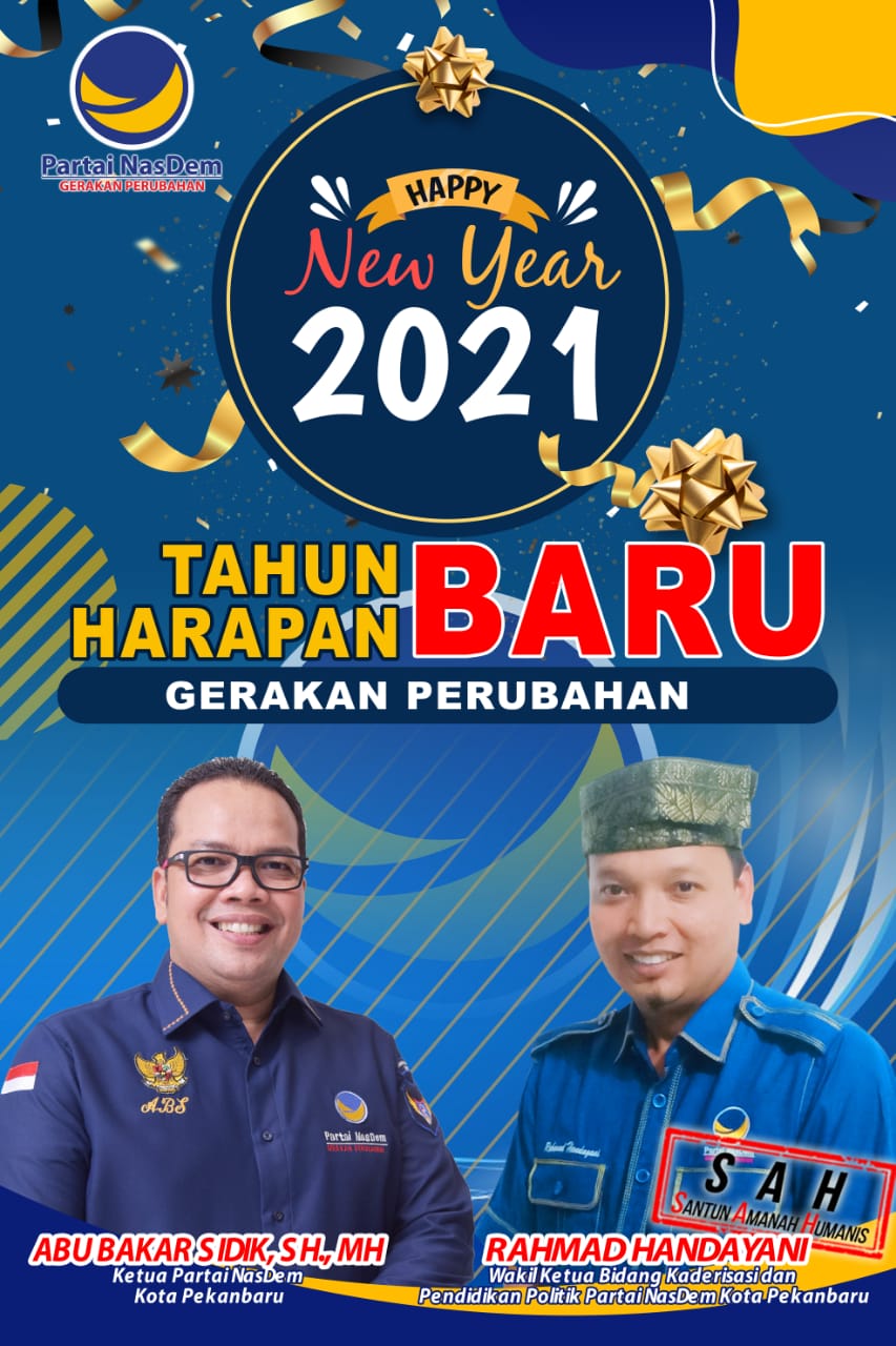Pergantian Tahun, Ketua Nasdem Pekanbaru Minta Masyarakat Patuhi Prokes