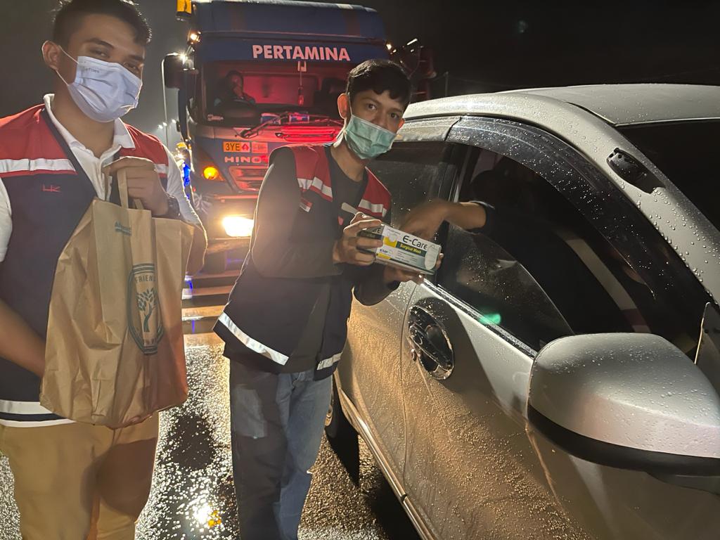 Kasus Kecelakaan Tinggi, PT HK dan Polisi Gelar Operasi Simpatik Dini Hari di Tol Permai