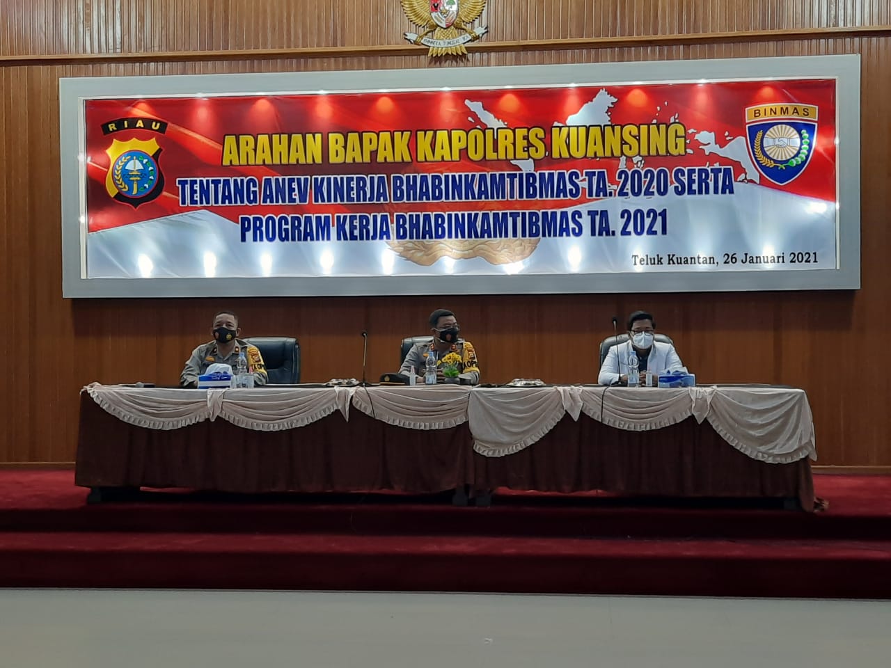 Tingkatkan Kinerja Bhabinkamtibmas, Kapolres Kuansing Berikan Arahan
