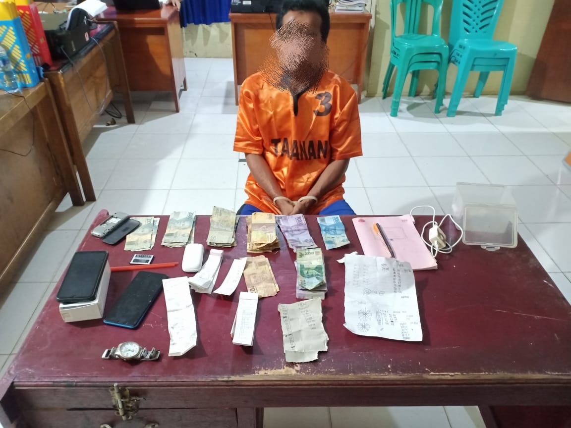 Polsek Kuantan Mudik Tangkap Pelaku Judi Togel