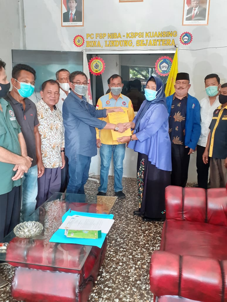 Safrudin Kembali Pimpin FSP SPSI NIBA Kuantan Singingi Periode 2021-2026