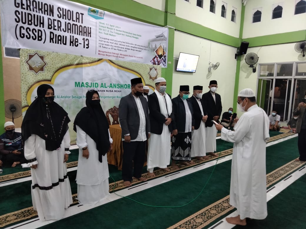 Pj Sekdaprov Resmi Kukuhkan Pejuang Subuh Riau, Masrul Kasmy : Ayo Subuh di Masjid
