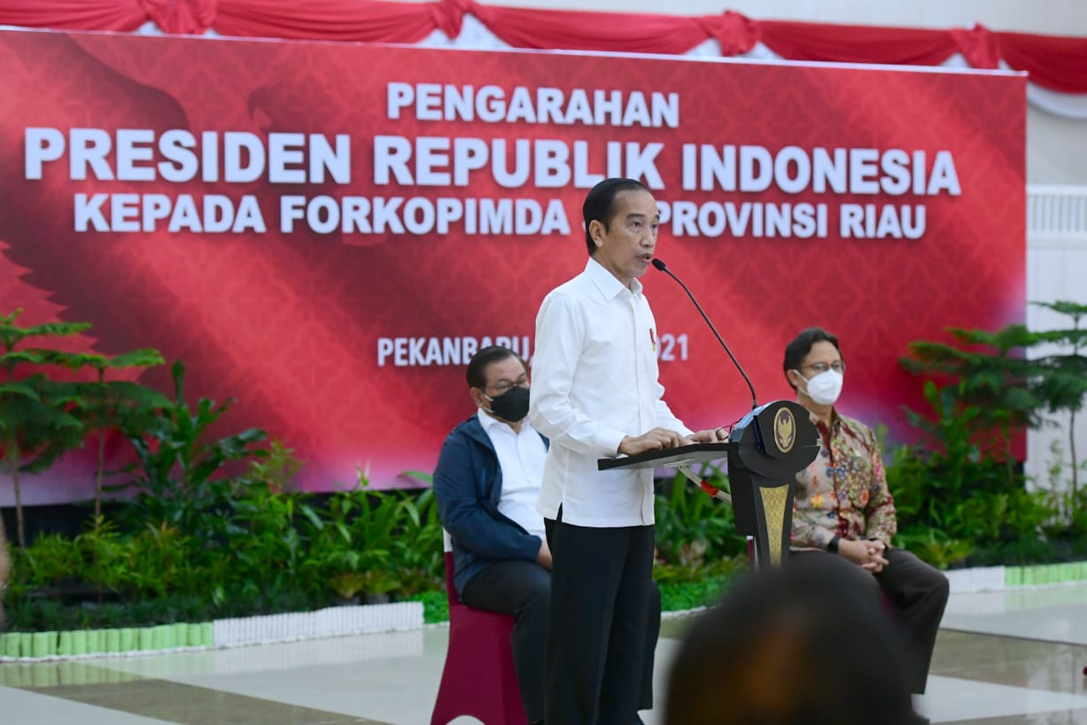 Presiden Jokowi :  Tingkatkan Kerja Sama antar Daerah Tangani Pandemi Covid-19