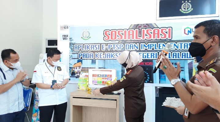 Kejari Pelalawan Luncurkan E-PTSP Berbasis Online