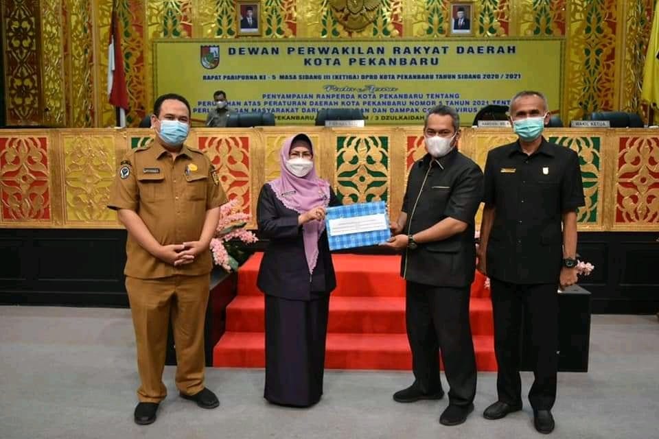 Pemko Sampaikan Revisi Ranperda Covid-19 ke DPRD Pekanbaru