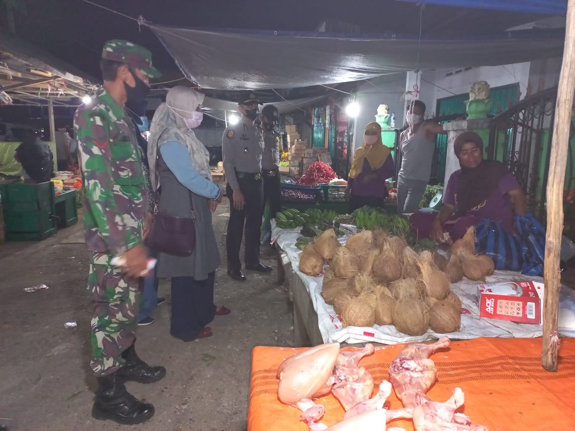 Gelar KRYD, Kapolsek Kuantan Mudik Himbau Masyarakat Patuhi Prokes Covid-19