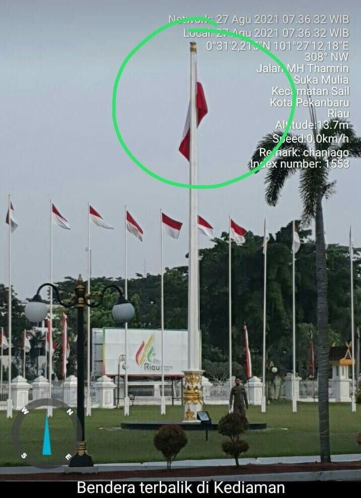 Bendera di Kediaman Gubri Terbalik, Kasatpol PP Akui Kesalahan