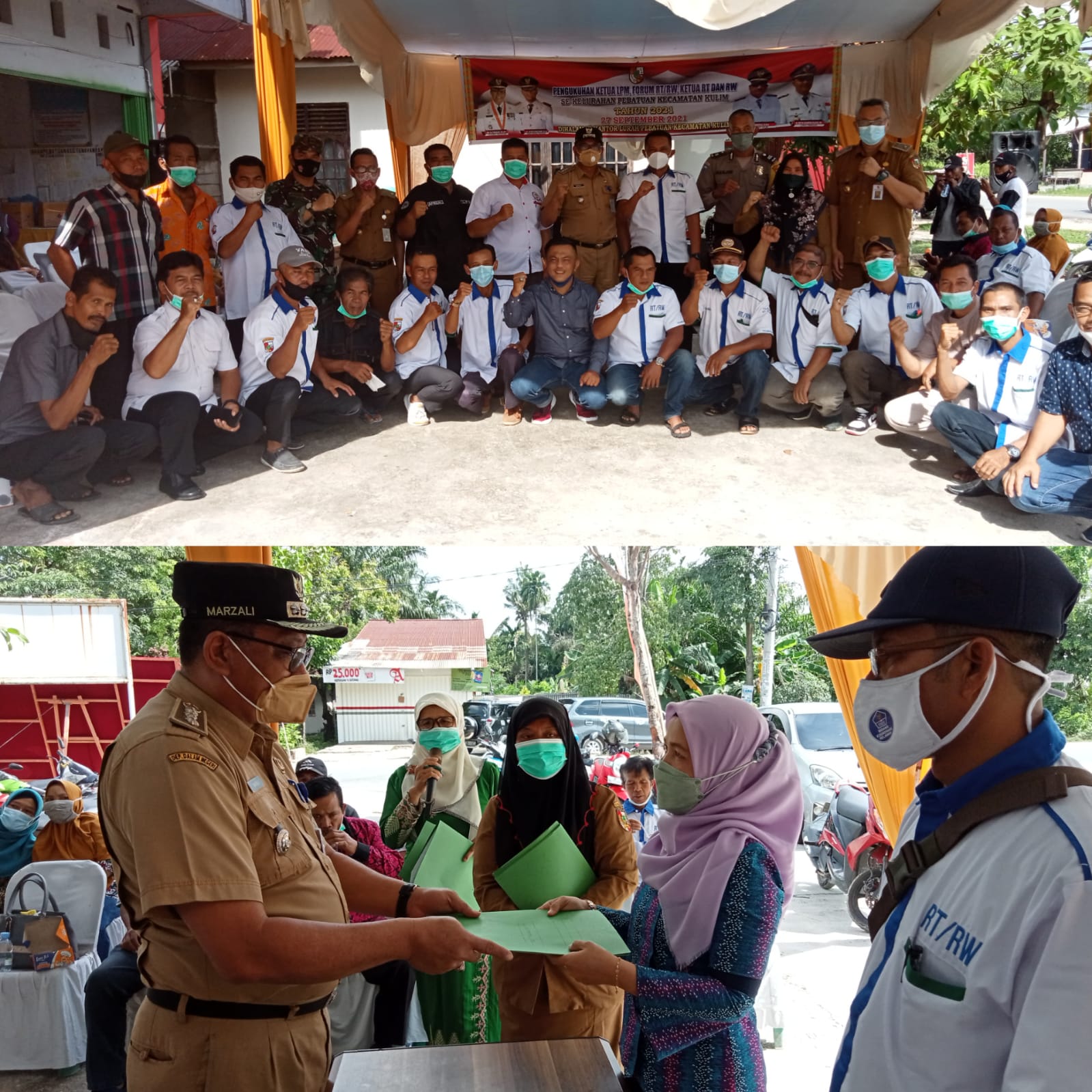 Ketua LPM, Forum dan RT RW se Kelurahan Pebatuan Resmi Dikukuhkan