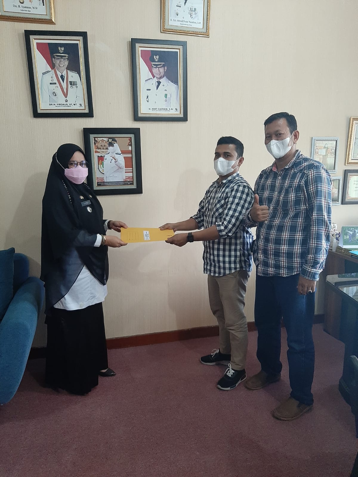 Jalin Silahturahmi, Vemi Berharap LPM Rumbai Bersinergi dengan Pemerintah