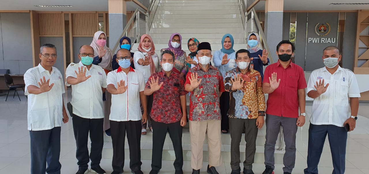KPU Pekanbaru-SMSI Riau Komitmen Sama-sama Perangi Hoax Jelang Pemilu