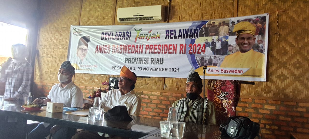 Miliki Kriteria Ideal, Kelompok Tanjak Riau Deklarasi Jadi Relawan Anies Presiden 2024