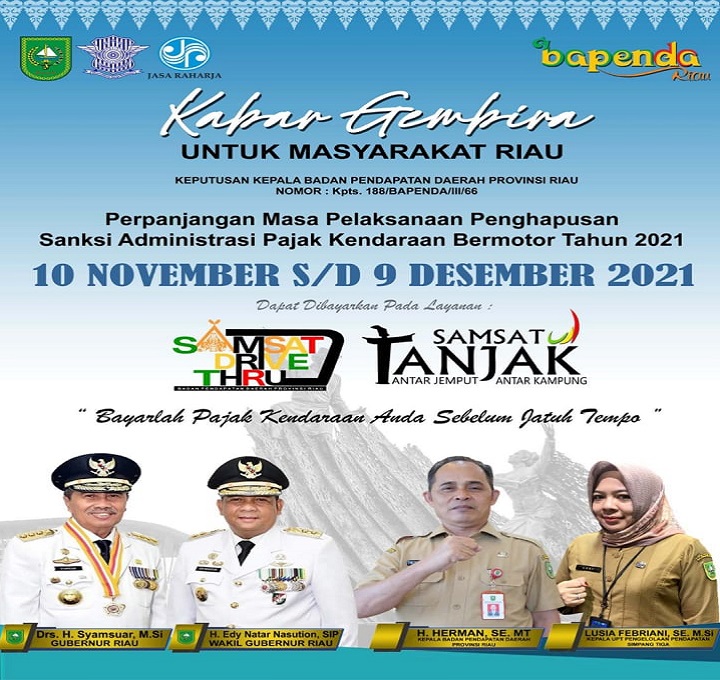 Akomodir Permintaan Masyarakat, Bapenda Perpanjang Pemutihan Pajak Kendaraan