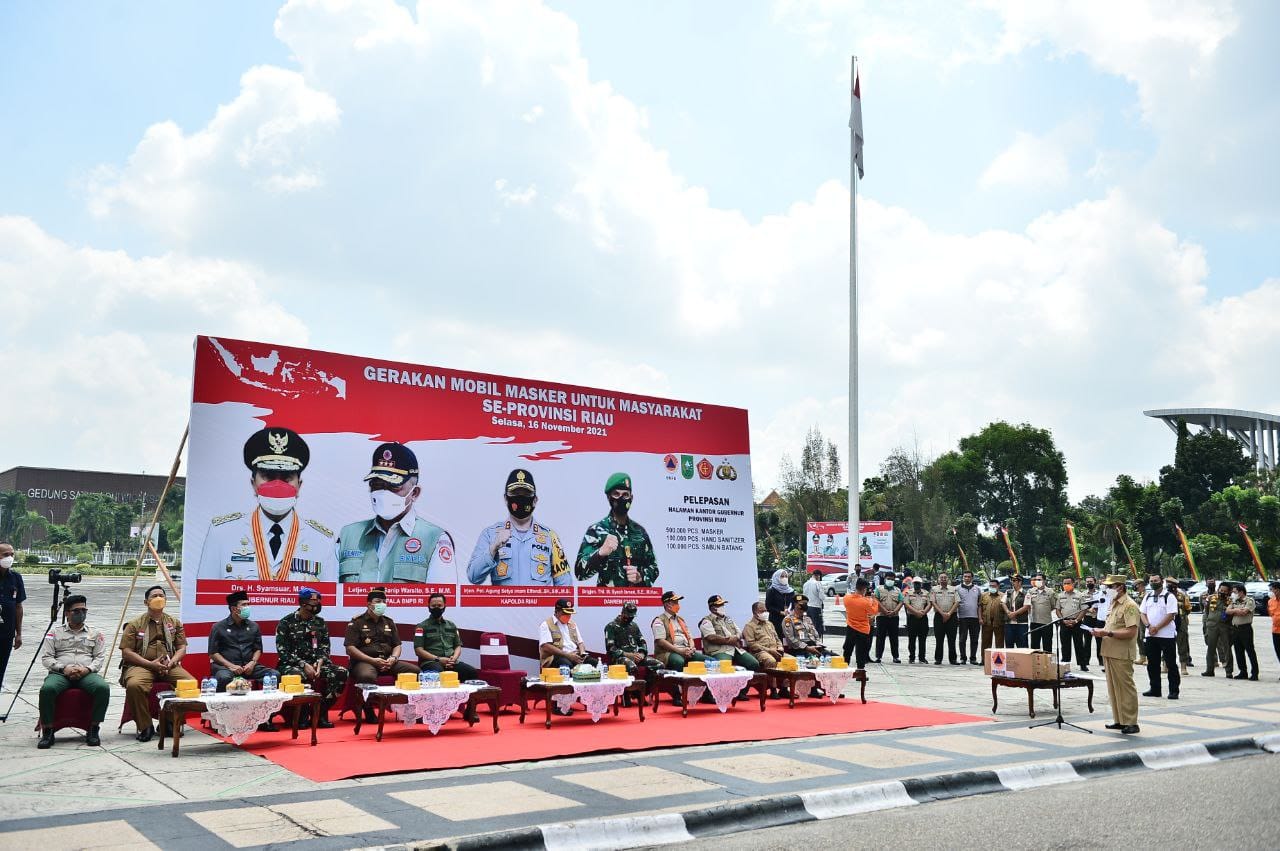 Kasus COVID-19 Riau Jauh Menurun, Gubri: Tetap Harus Patuhi Prokes