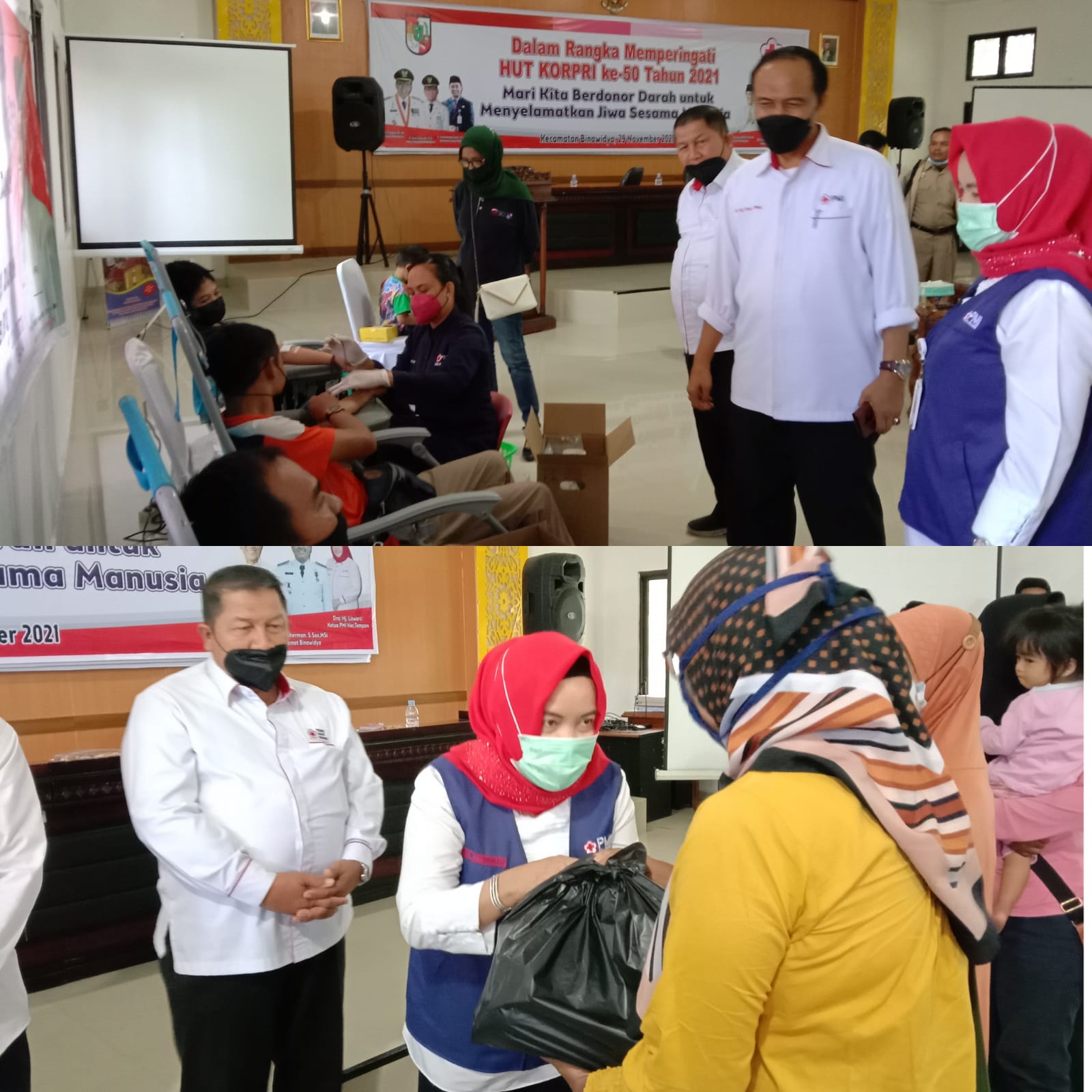 Sempena HUT KORPRI, PMI Tampan Gelar Donor Darah 