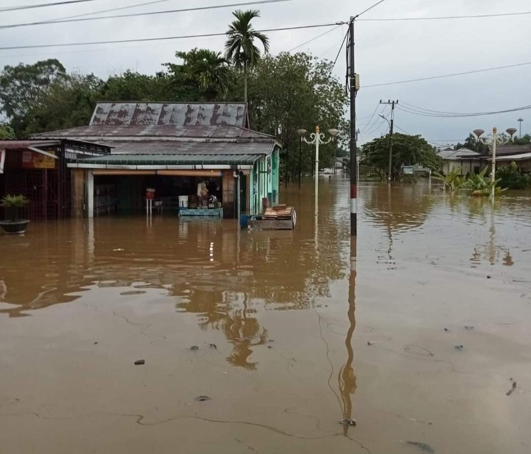 Ratusan Rumah di Rohul Terendam Banjir Luapan Sungai Batang Lubuh
