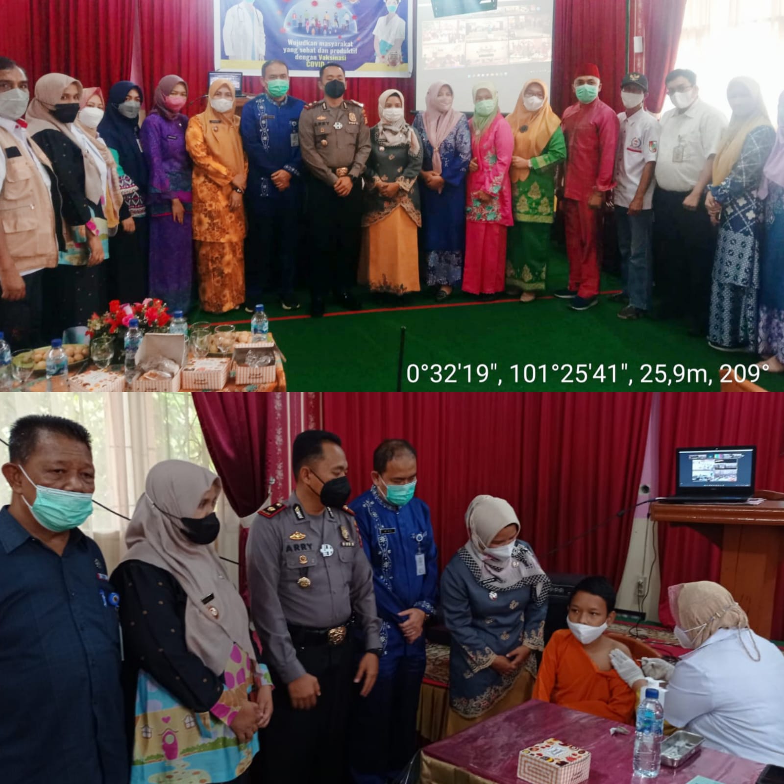 Disapa Mendagri, Ratusan Anak Ikuti Vaksinasi Merdeka di SDN 18 Pekanbaru 