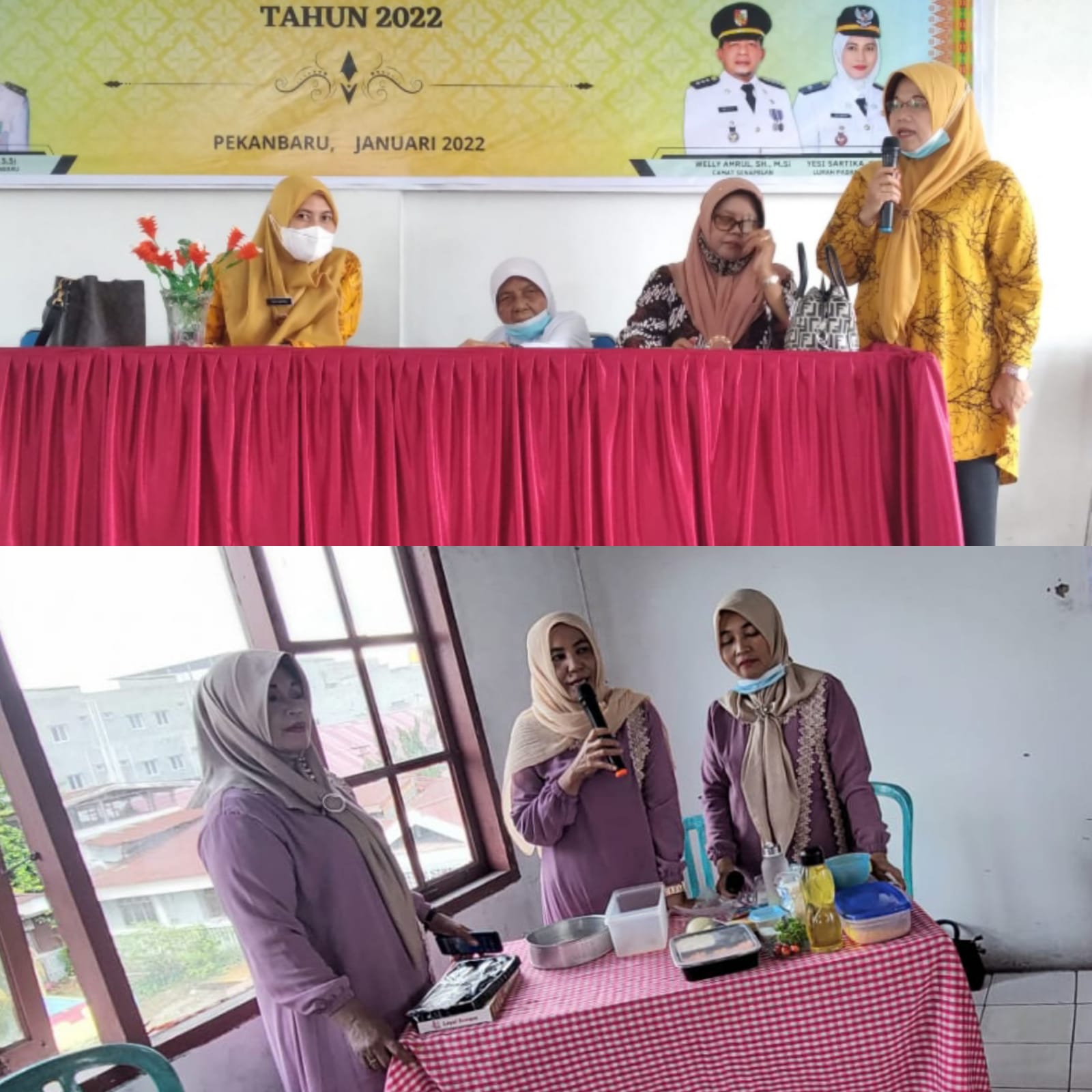 Kader PKK  Padang Bulan Antusias Ikuti Demo Membuat Nugget
