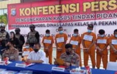 Napi Kasus Narkoba Dalangi Pembakaran Mobil Dinas KP Lapas Pekanbaru