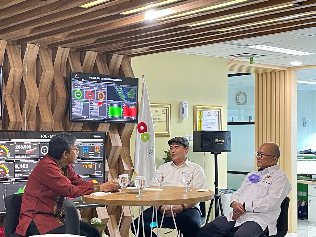 Silaturahmi ke SKK Migas Sumbagut, Ketua PWI Riau  Minta Sukseskan HPN 