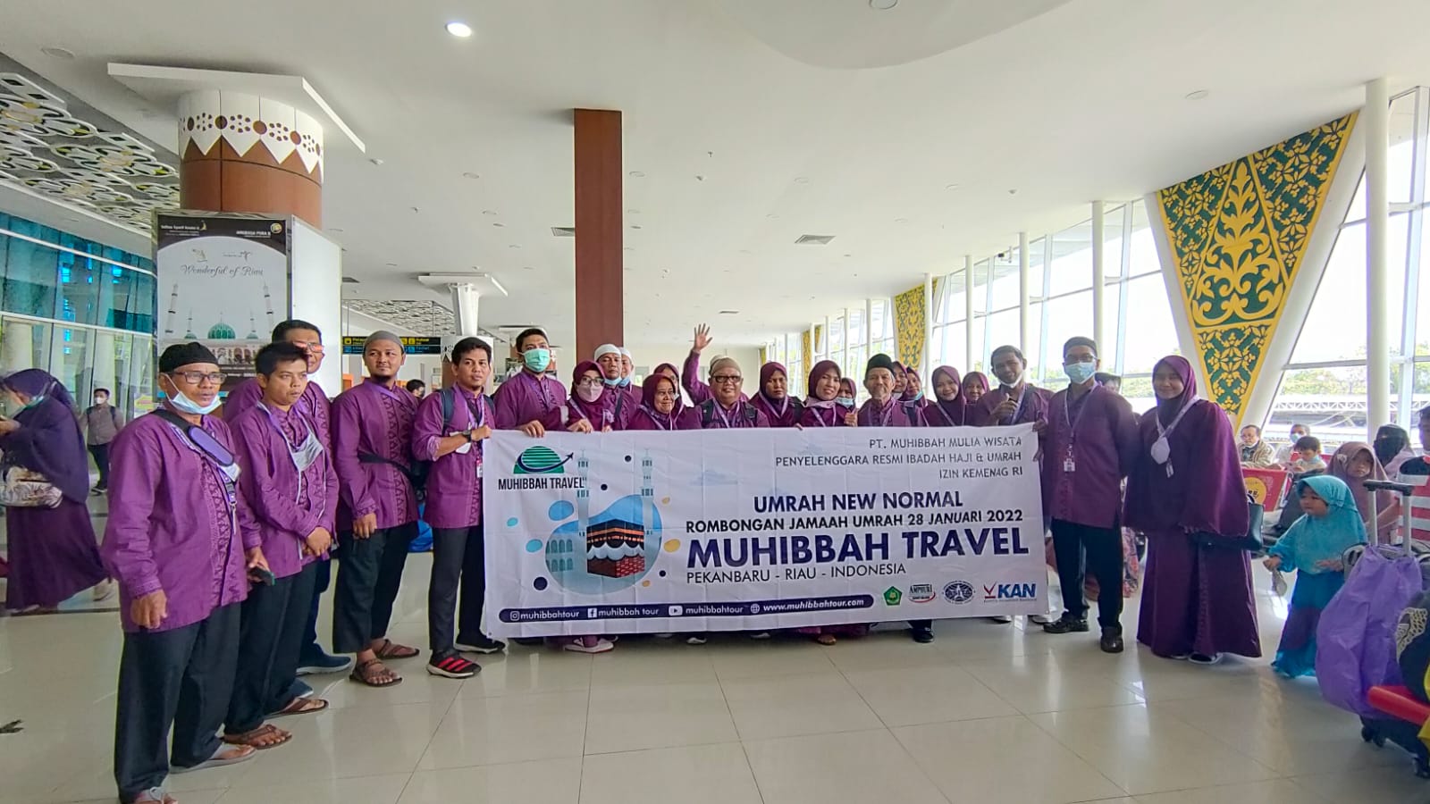Sebanyak 43 Jemaah Umrah Muhibbah Travel Mulai Diberangkatkan