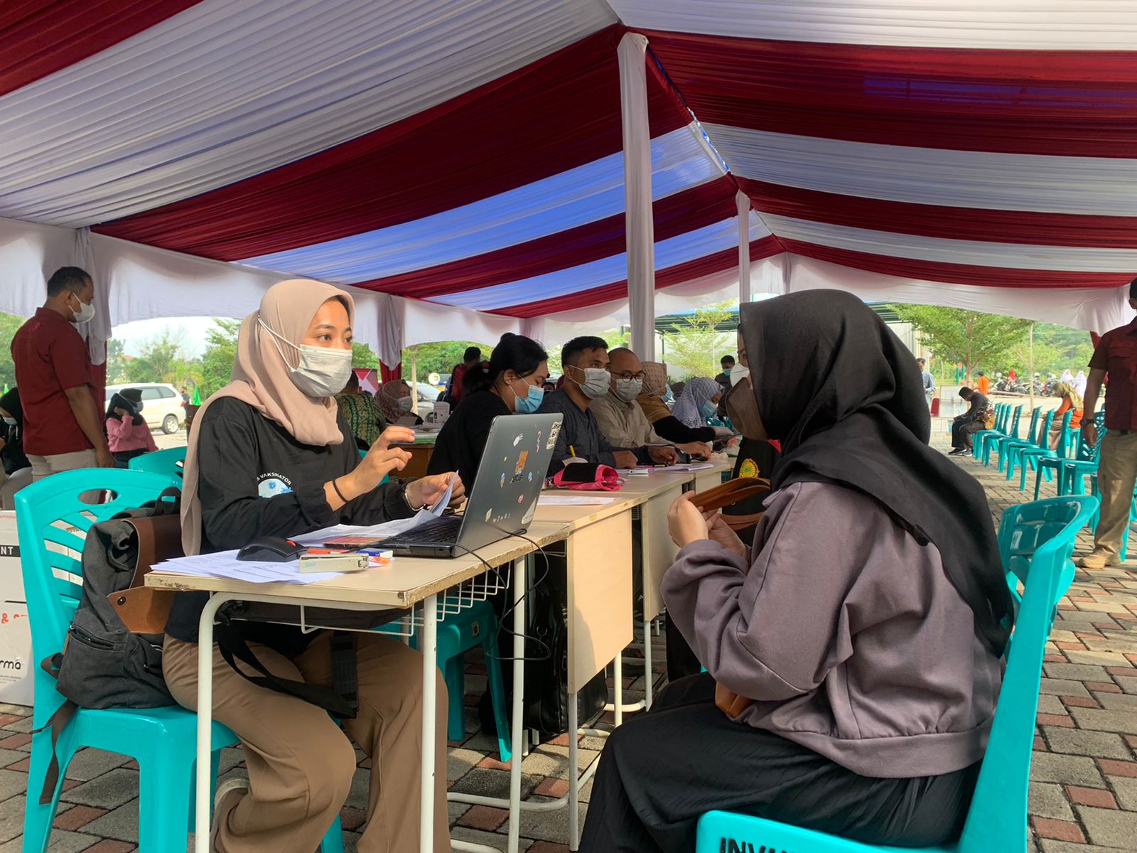 Universitas Muhammadiyah Riau dan Polda Kembali Gelar Vaksinasi Massal