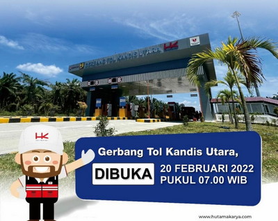 Pembebasan Lahan Tuntas, Besok Tol Kandis Utara Mulai Dioperasikan
