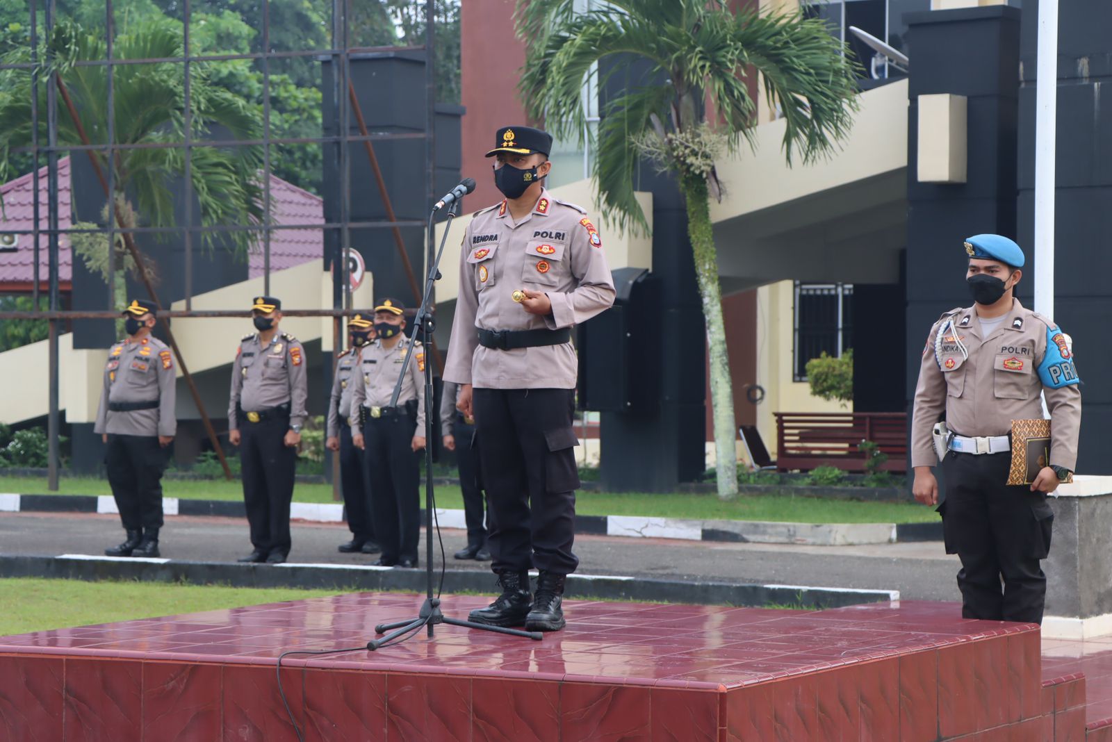 Pimpin Sertijab di Polres Kuansing, ini Arahan AKBP Rendra Oktha Dinata