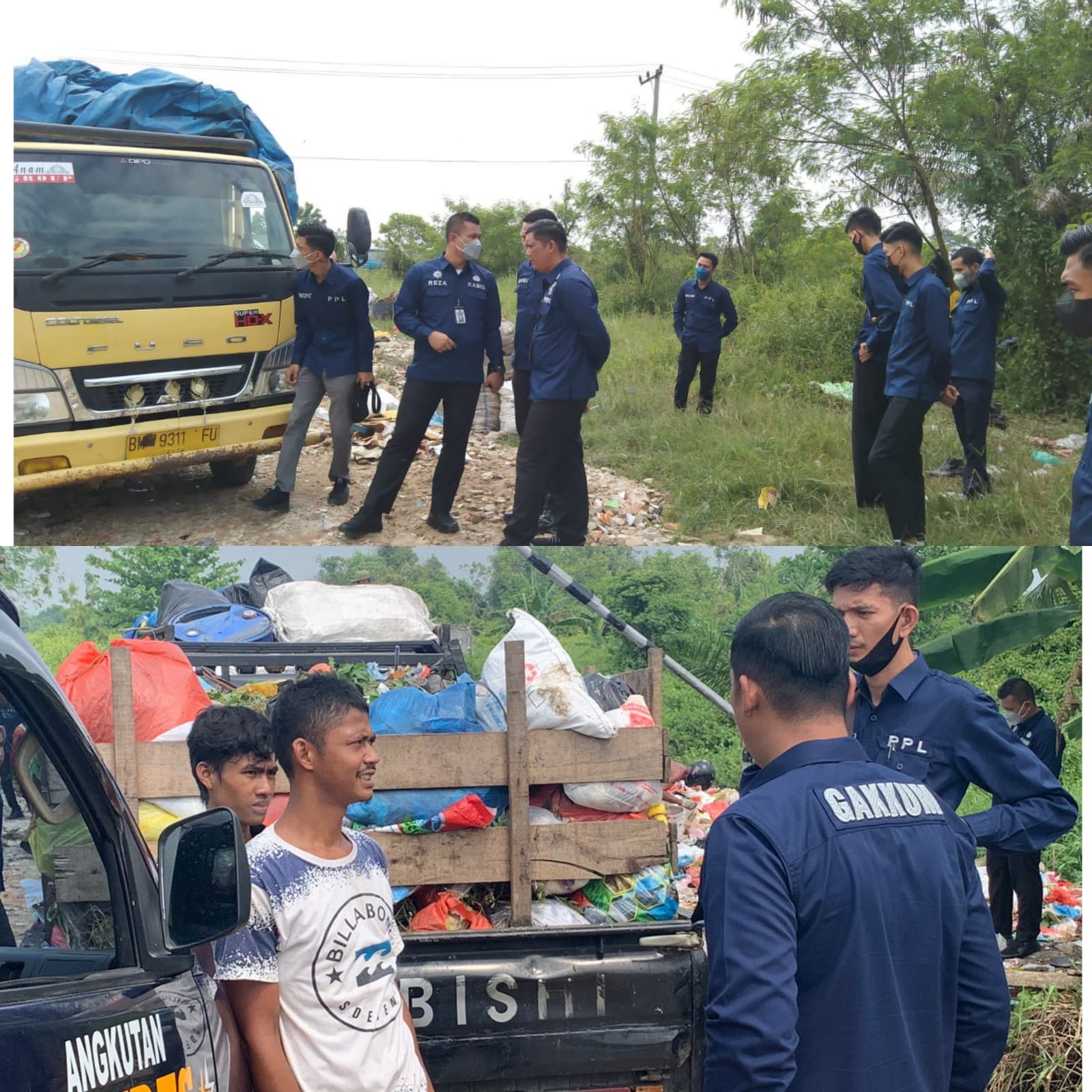 Buang Sampah Sembarangan, Warga Kena Sanksi Dari Tim Gakkum DLHK Pekanbaru