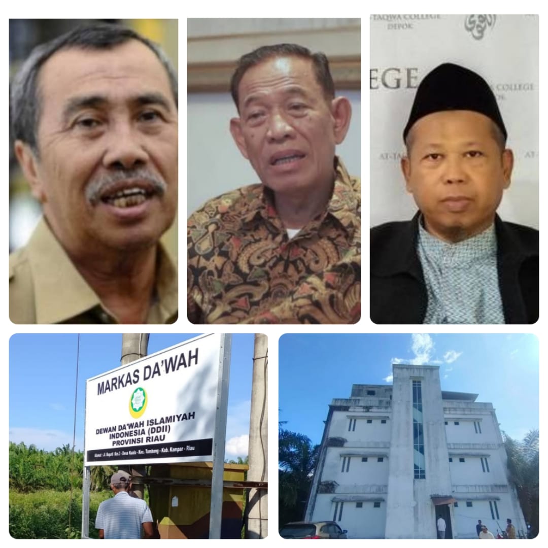 Gubri Resmikan Markas Dewan Dakwah Islamiyah Indonesia Riau di Desa Kualu Kampar