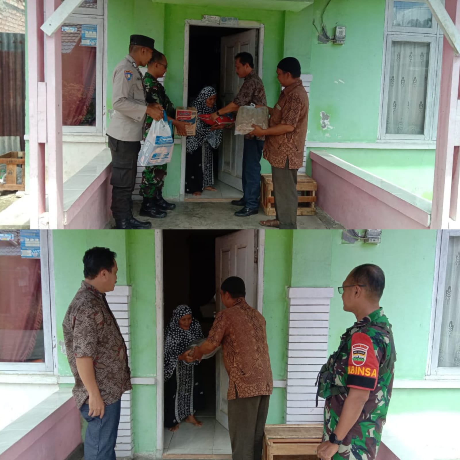 Janda Tua Dengan Anak ODGJ Terima Bantuan Dari Tiga Pilar Kelurahan Pebatuan 