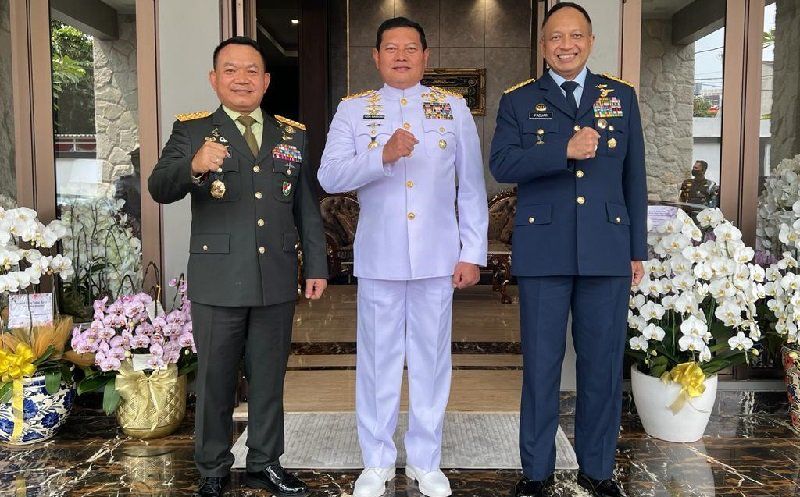 Pimpinan 3 Matra TNI Kumpul di Rumah KSAD Bahas  Stabilitas  Nasional