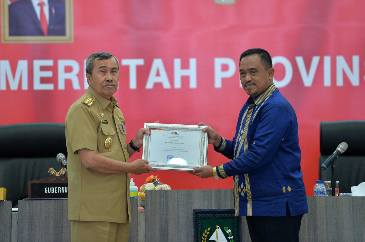 Berantas Korupsi di Riau, Gubri Gelar Rakor Bersama KPK 