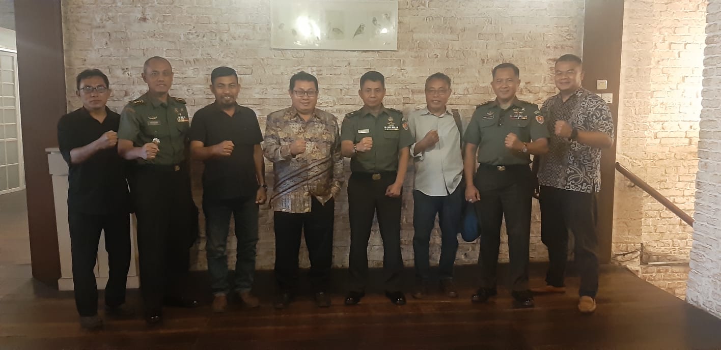 Pusat Informasi Teritorial TNI Angkatan Darat Kunjungi Kantor Pusat SMSI