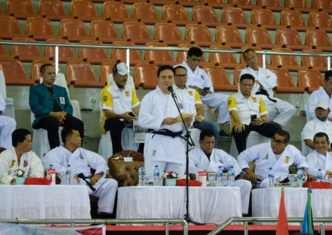 Kapolda Riau Buka Kejurda Karate Inkanas, Iqbal Harapkan Lahir Atlet Berprestasi 
