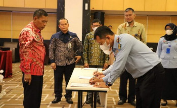 Kemenkumham Riau Gelar Pencanangan dan Pengukuhan Gugus Tugas  Pelayanan Publik Berbasis HAM