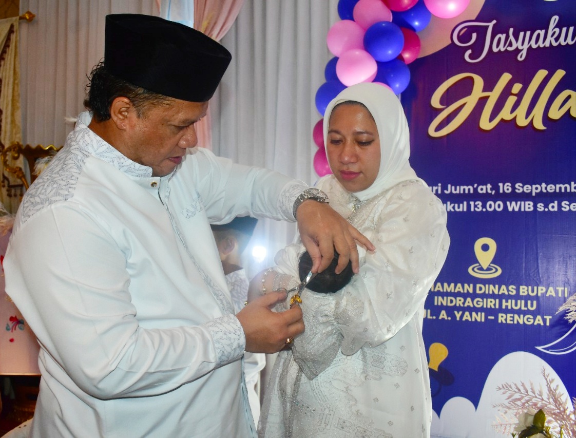 Bupati Inhu Rezita Meylani Yopi Gelar Tasyakuran Aqiqah Anak Kedua, Hillary Yopi
