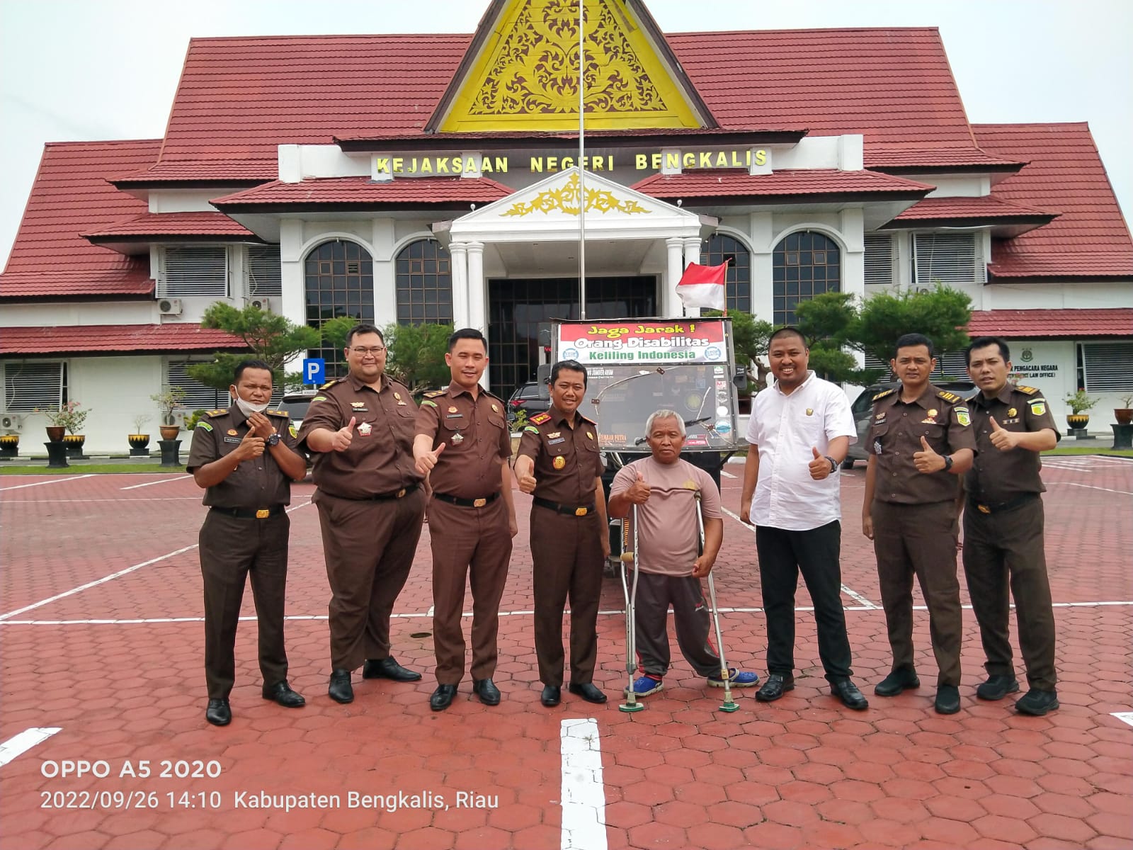 Bibit Penjelajah Indonesia dari Blitar Sambangi Kejari Bengkalis, Disabilitas bukan Halangan