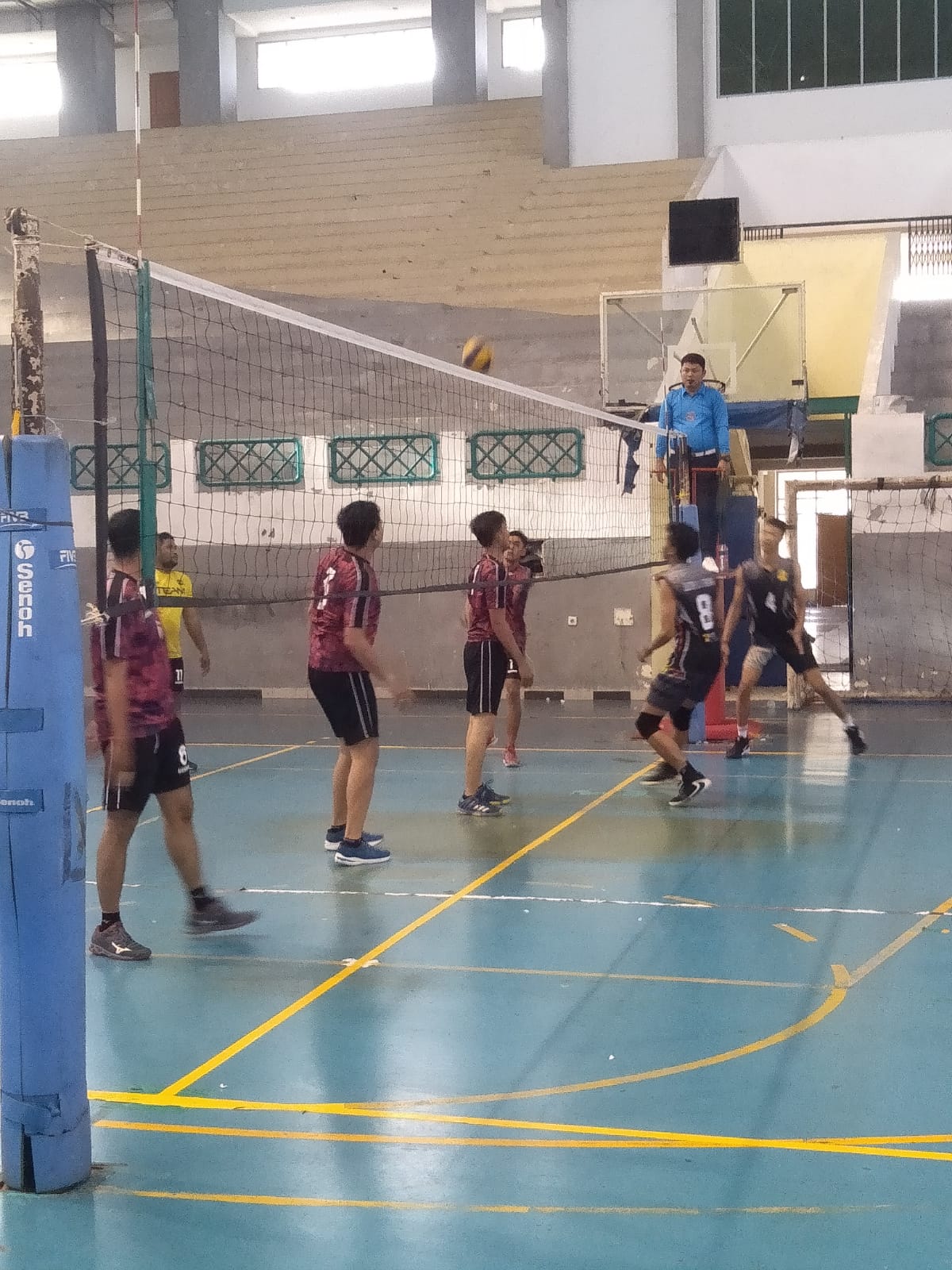 Tim Voli Sialang Tekuk Tim Voli Dishub Melalui 5 Set Pertandingan
