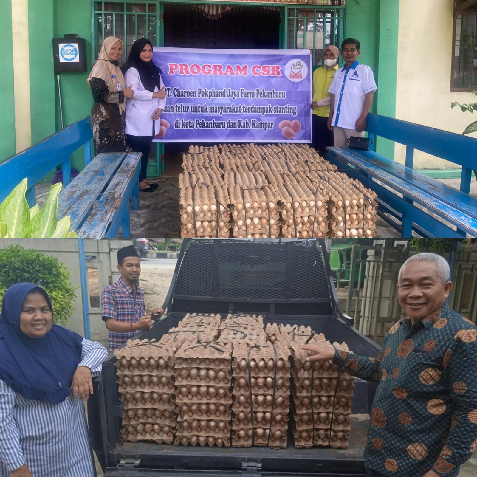 200 Kepala Keluarga Korban Banjir di Limbungan Terima Bantuan Telur Ayam dari Pemko Pekanbaru 