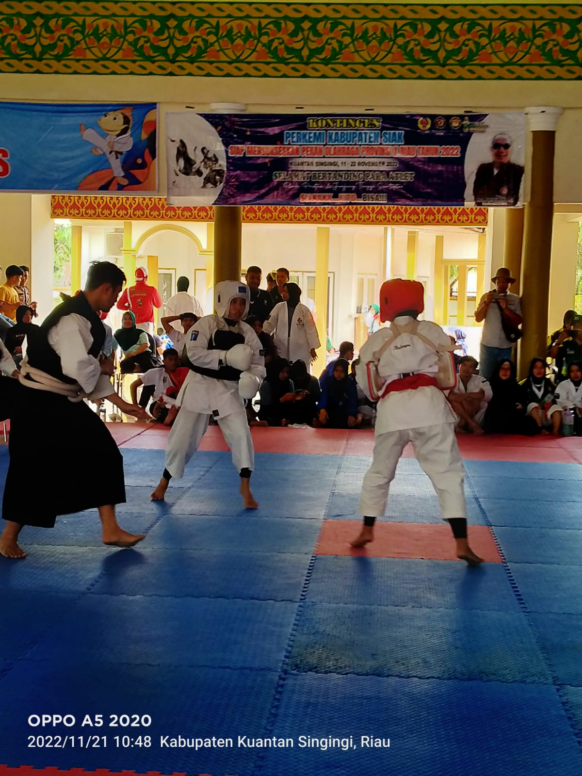 Cabor Kempo, 2 Kenshi Bengkalis Melangkah ke Semifinal Porprov X Kuansing 