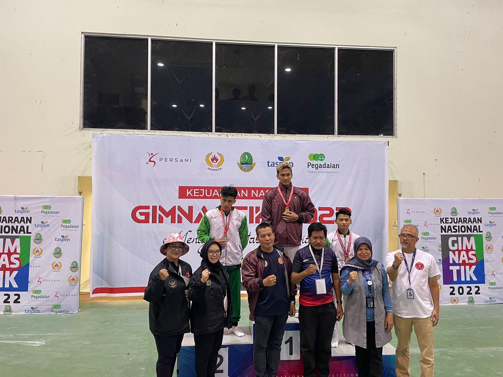 Pesenam Riau Abiyyu Raffi Raih 3 Medali Emas di Kejurnas Senam Jawa Barat