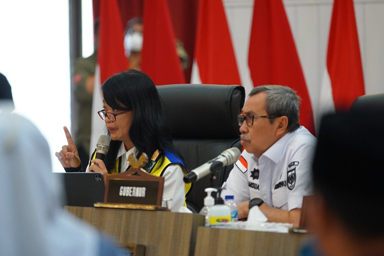 Gubri Sentil Proyek IPAL di Pekanbaru Saat Rakor dengan Dirjen Cipta Karya