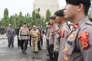 Pengamanan Natal, Polda Riau Gelar Apel Pasukan Operasi Lilin Lancang Kuning 2022