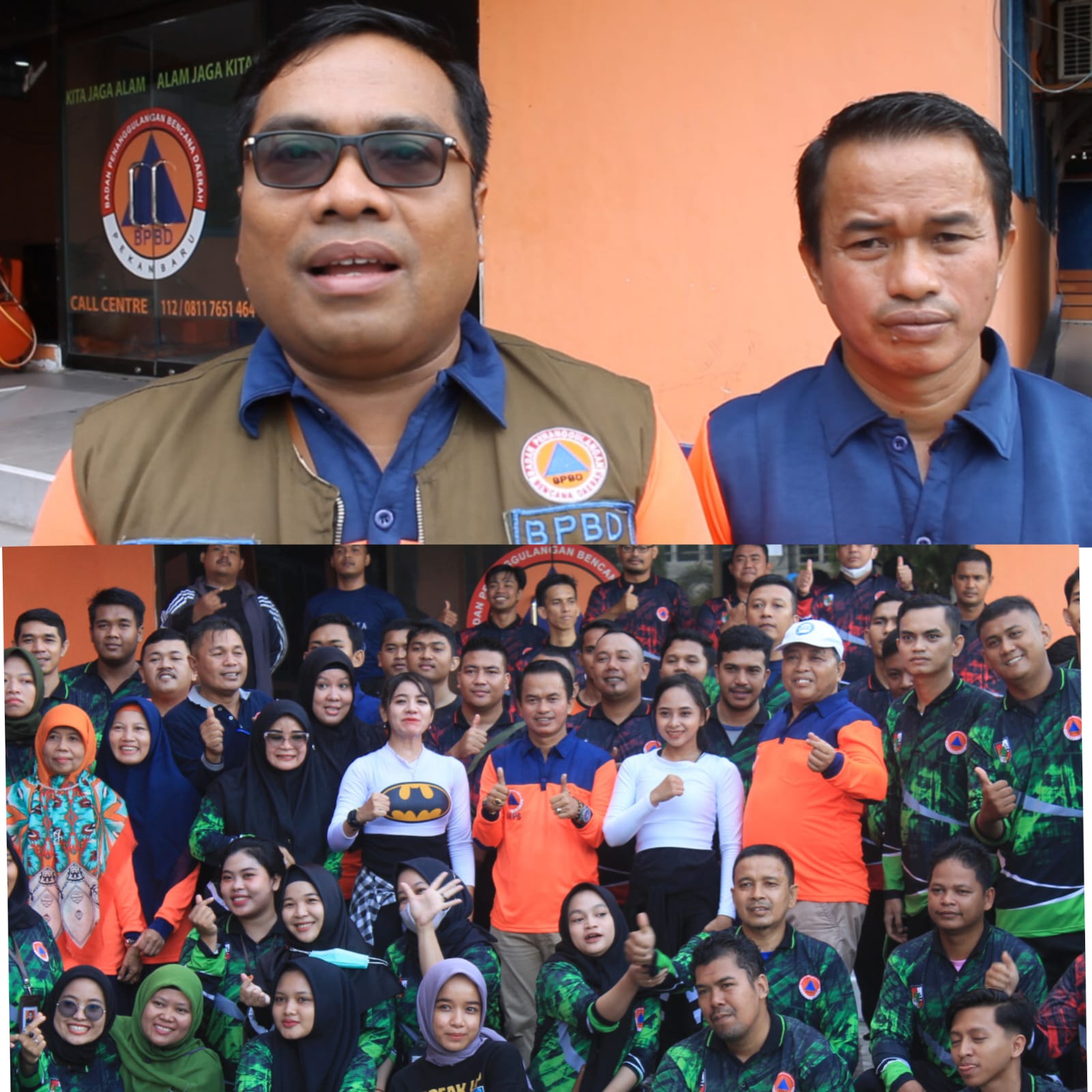 Satgas BPBD Pekanbaru Gelar Senam Sehat dan Pengecekan Kesehatan