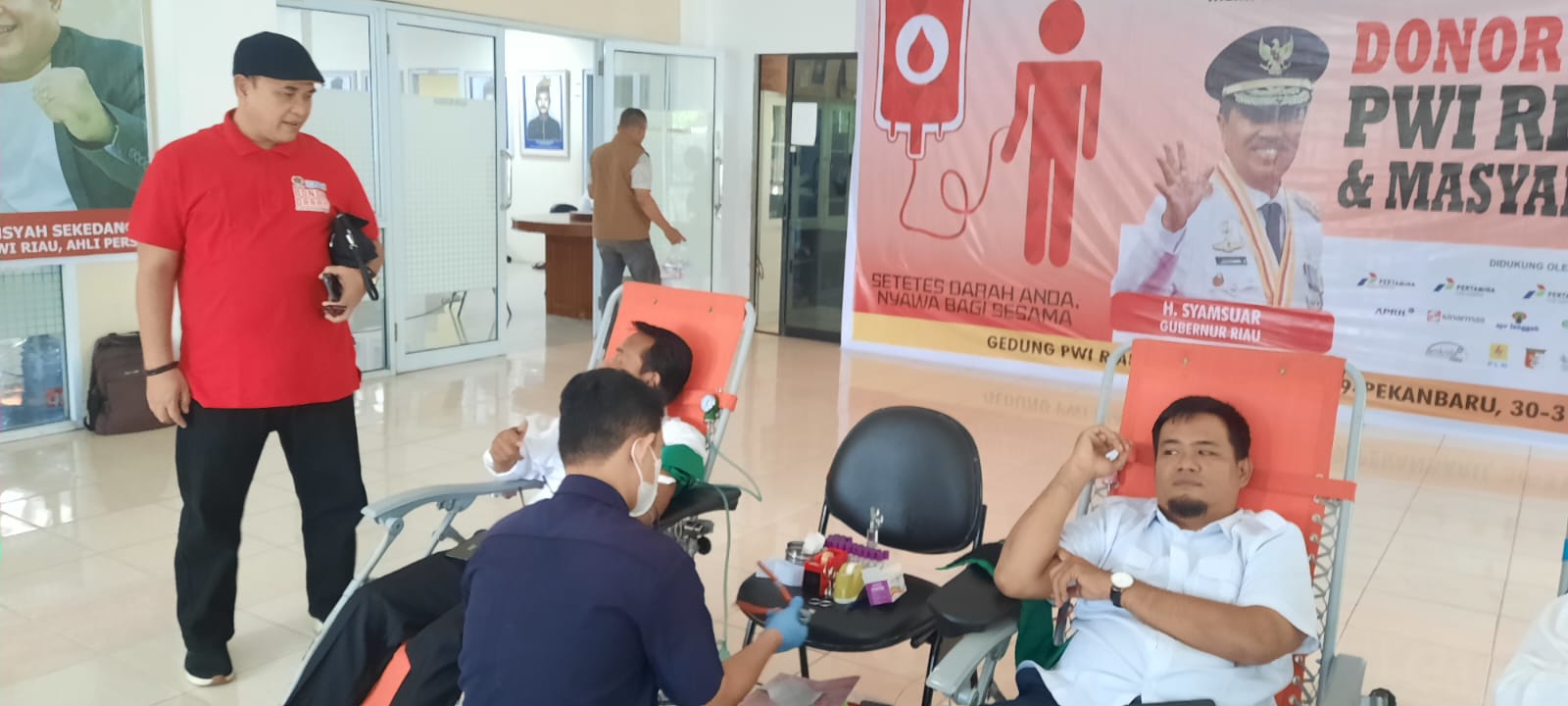 Donor Darah PWI Riau Berhasil Kumpulkan 117 Kantong untuk  PMI