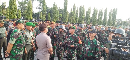 Danrem dan Kapolda Pimpin Apel Gelar Pasukan
