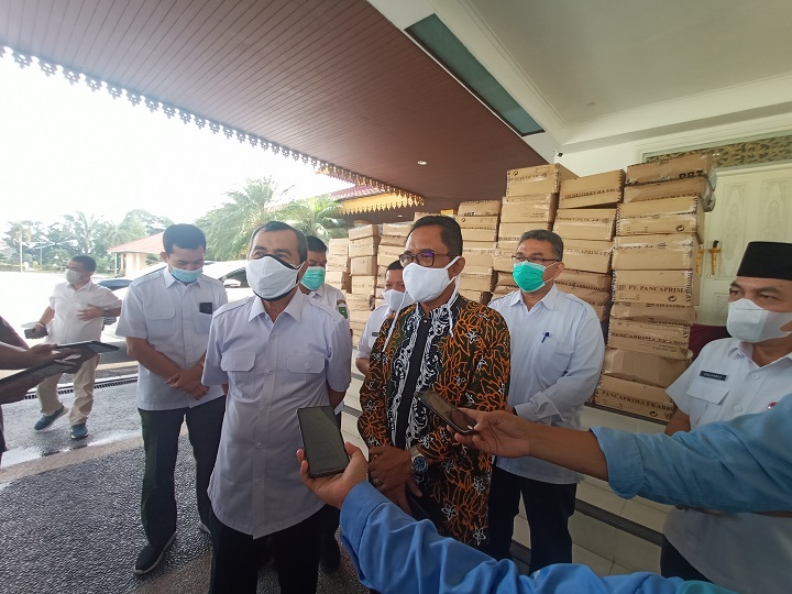 Gubri Prioritaskan Bantuan Masker Untuk Daerah Zona Merah