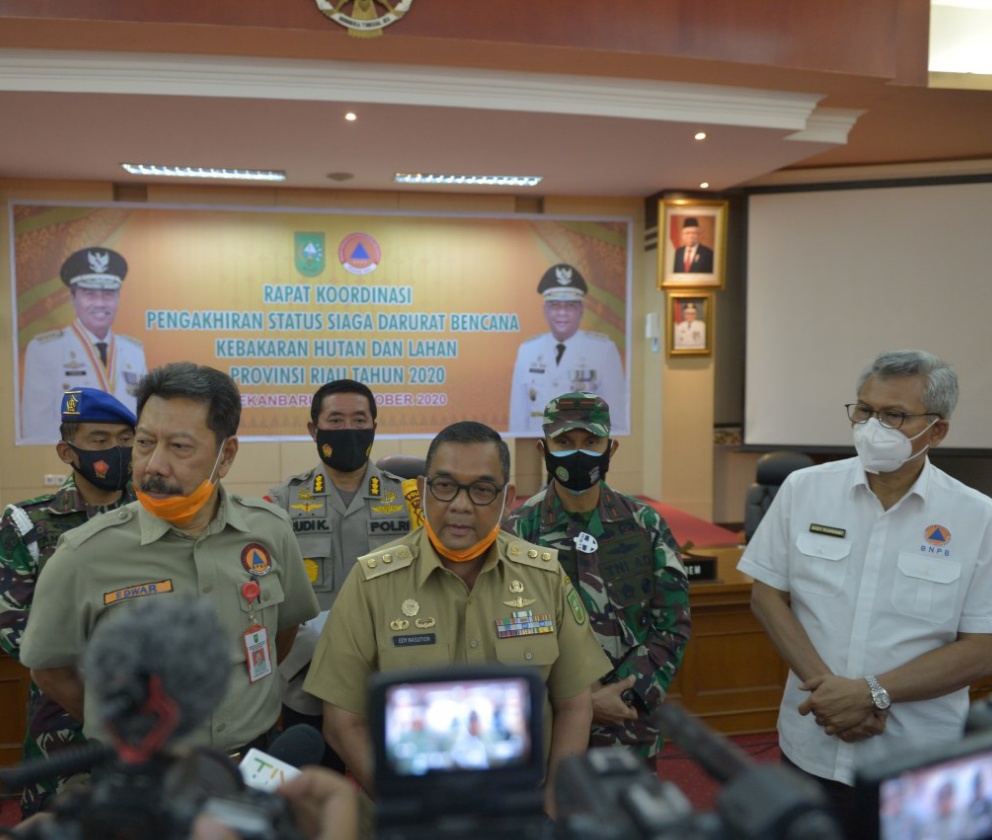 Mulai 31 Oktober, Riau  Cabut Status Siaga Karhutla
